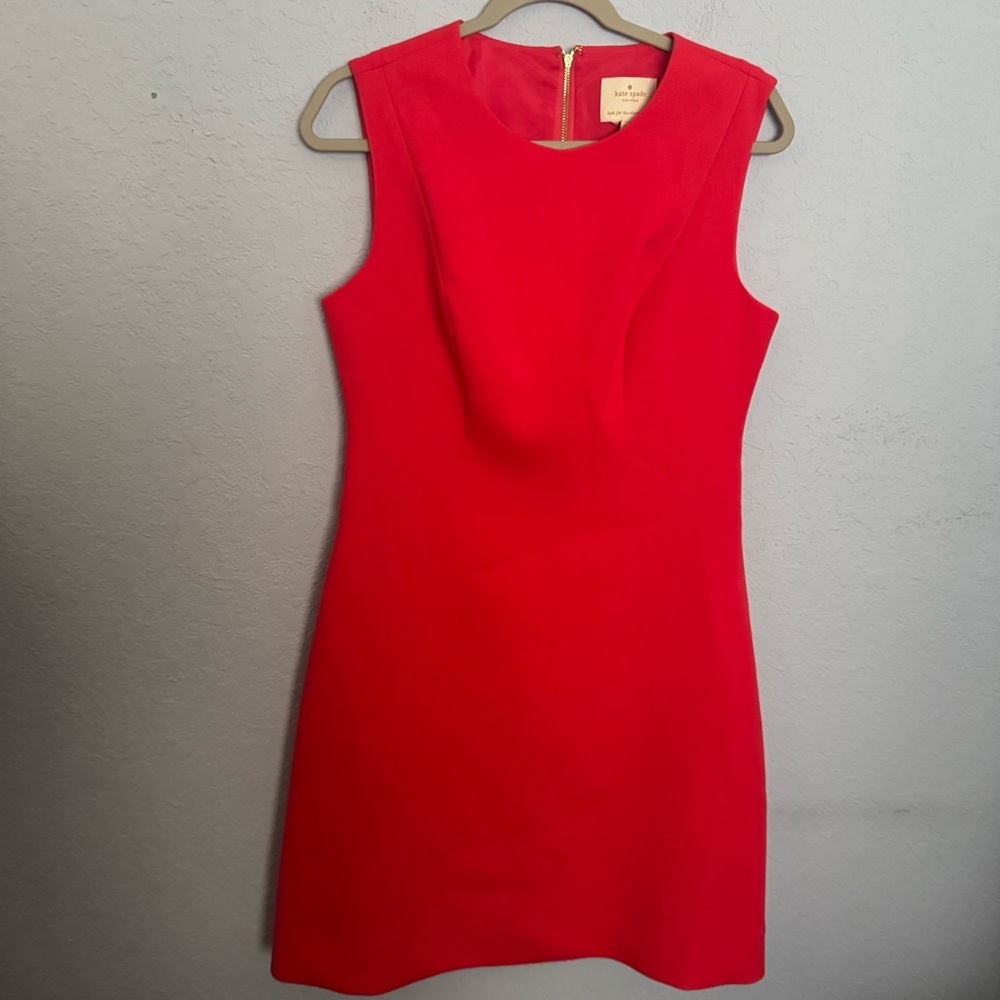 Kate Spade Sicily Sleeveless Coral Sheath Dress No Size Tag